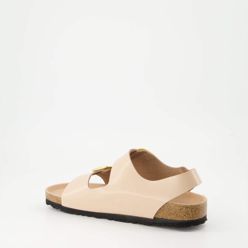 Open shoes Milano Big Buckle Sandals Birkenstock Beige Women