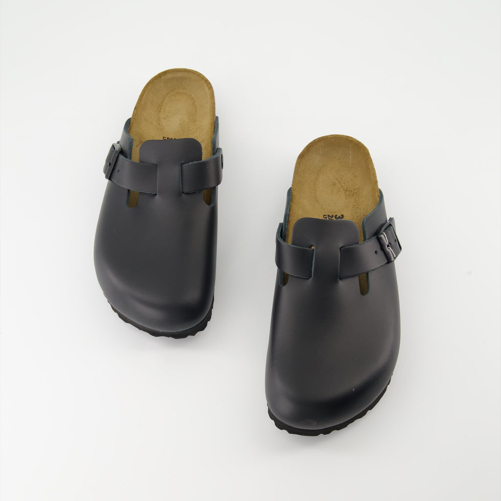 オープントゥシューズ ボストンミュール Birkenstock 黒 女性