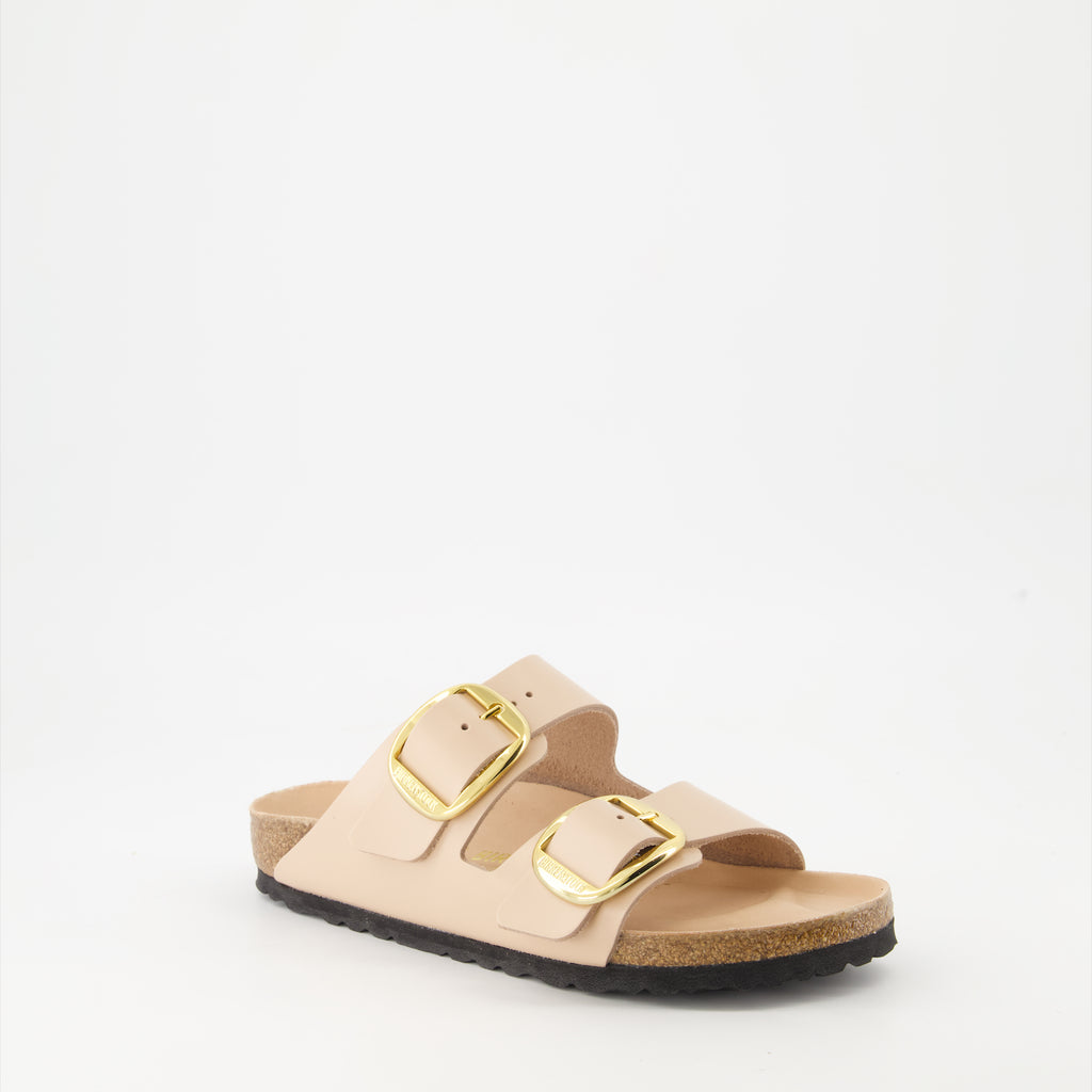 Scarpe aperte Claquettes Arizona Big Buckle Birkenstock Rosa Femme