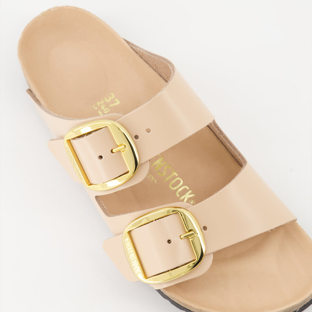Scarpe aperte Claquettes Arizona Big Buckle Birkenstock Rosa Femme