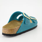 Open shoes Arizona Slides Birkenstock Blue Women