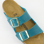 Open shoes Arizona Slides Birkenstock Blue Women