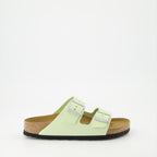 Open shoes Arizona Slippers Birkenstock Green Women