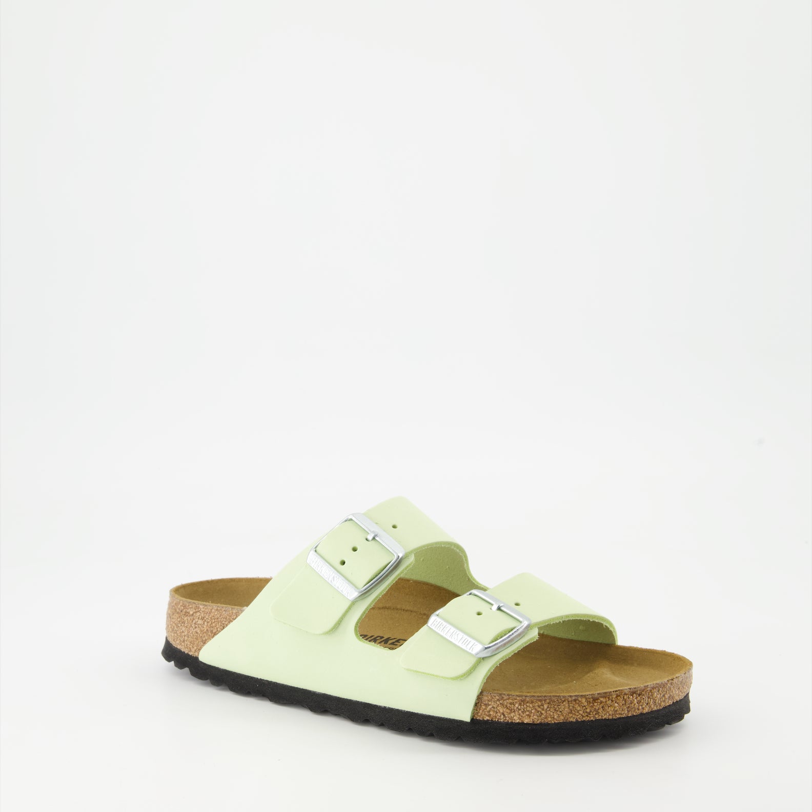 Open shoes Arizona Slippers Birkenstock Green Women