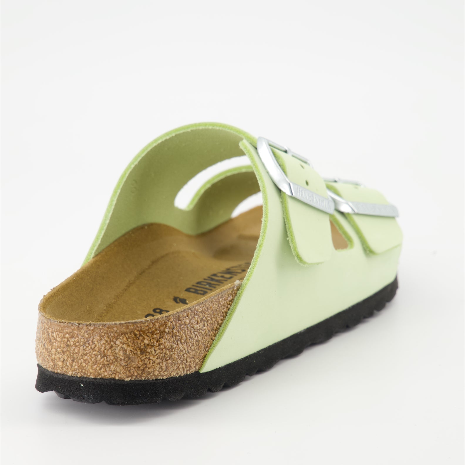 Open shoes Arizona Slippers Birkenstock Green Women