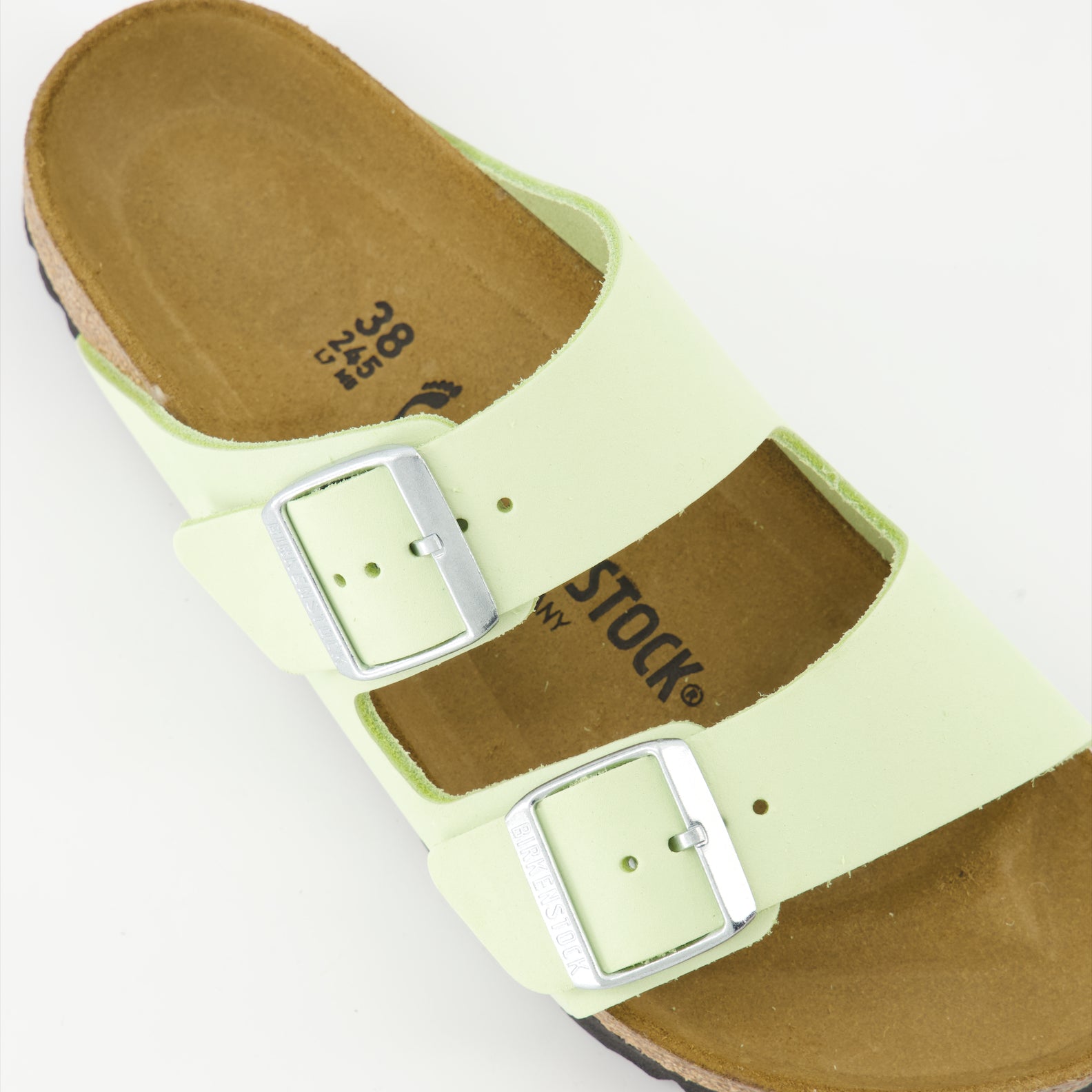 Open shoes Arizona Slippers Birkenstock Green Women