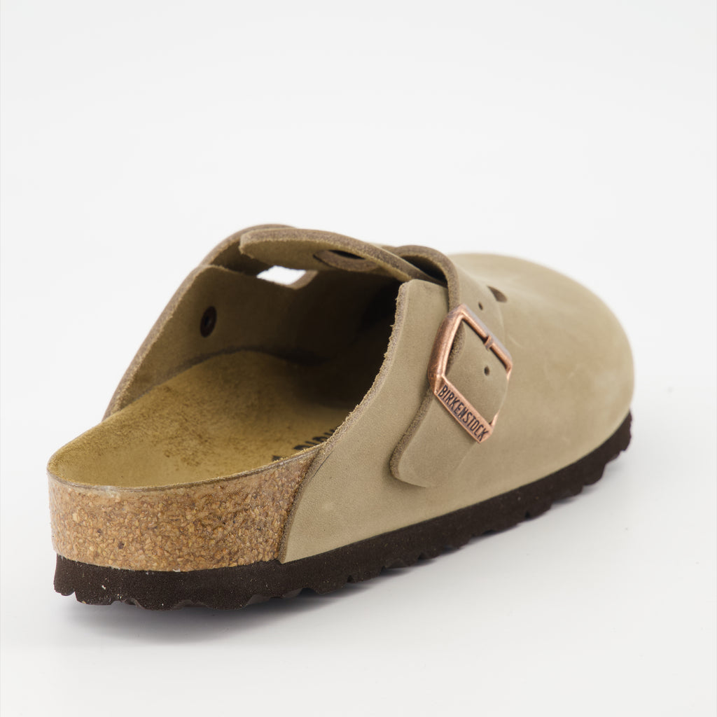 オープントゥシューズ ボストンミュール Birkenstock ベージュ 女性