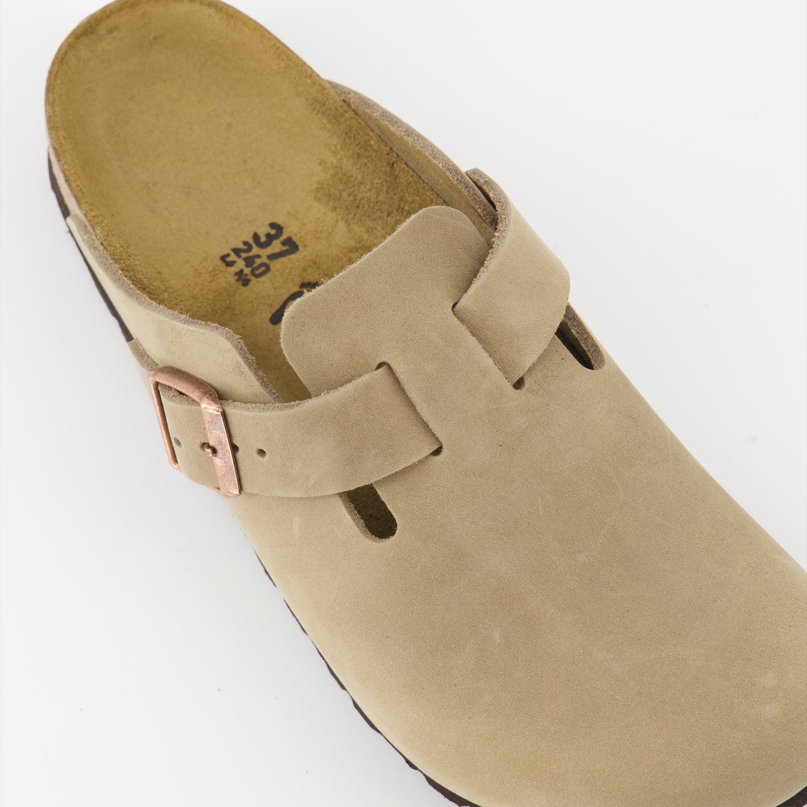 Chaussures ouvertes Mules Boston Birkenstock Beige Femme