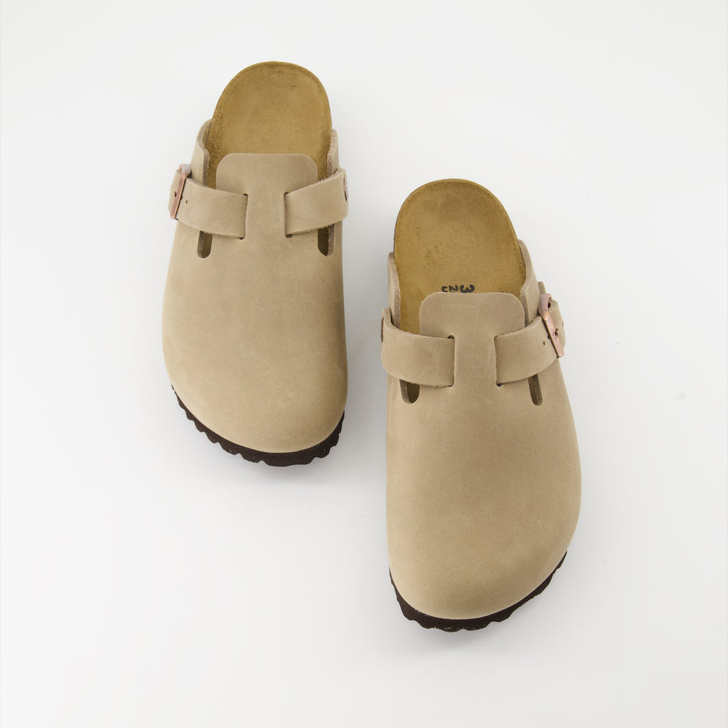 オープントゥシューズ ボストンミュール Birkenstock ベージュ 女性