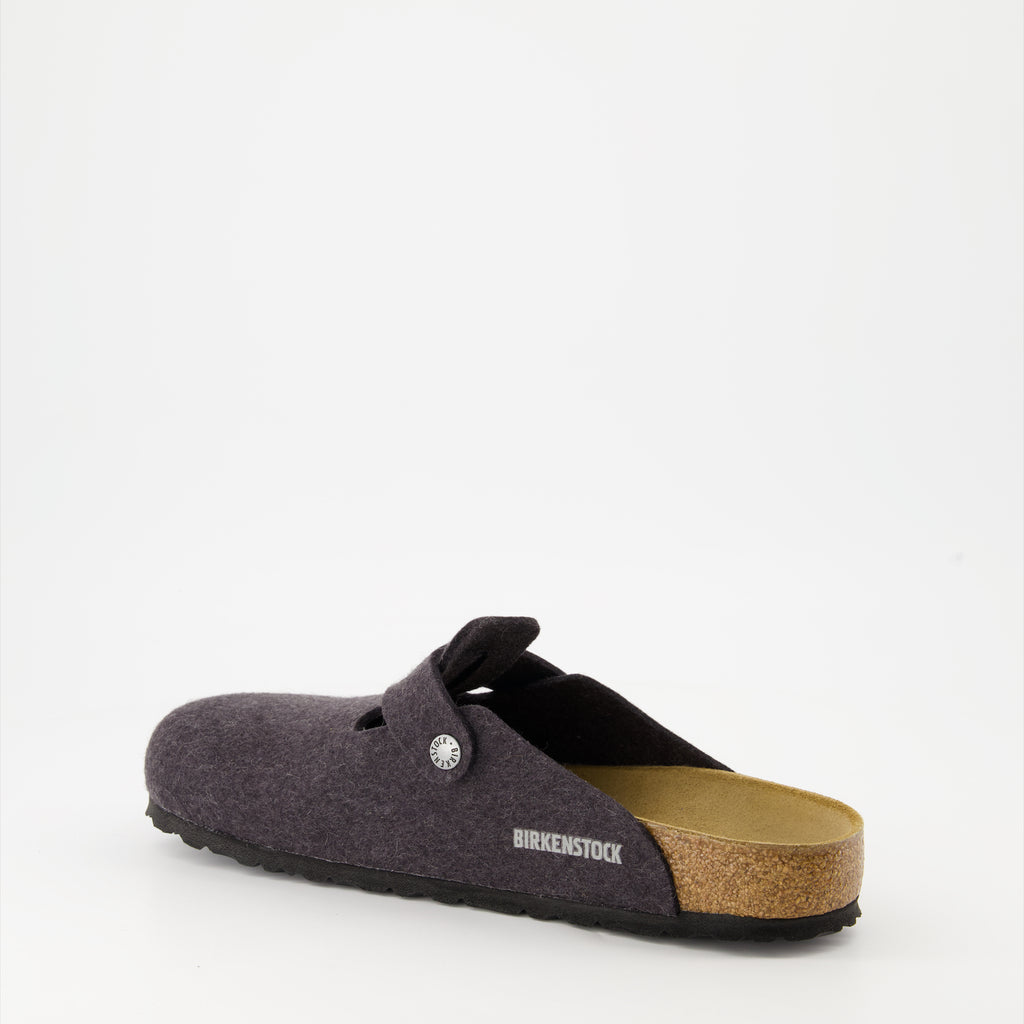 Scarpe aperte Mule Boston Birkenstock Grigio Homme