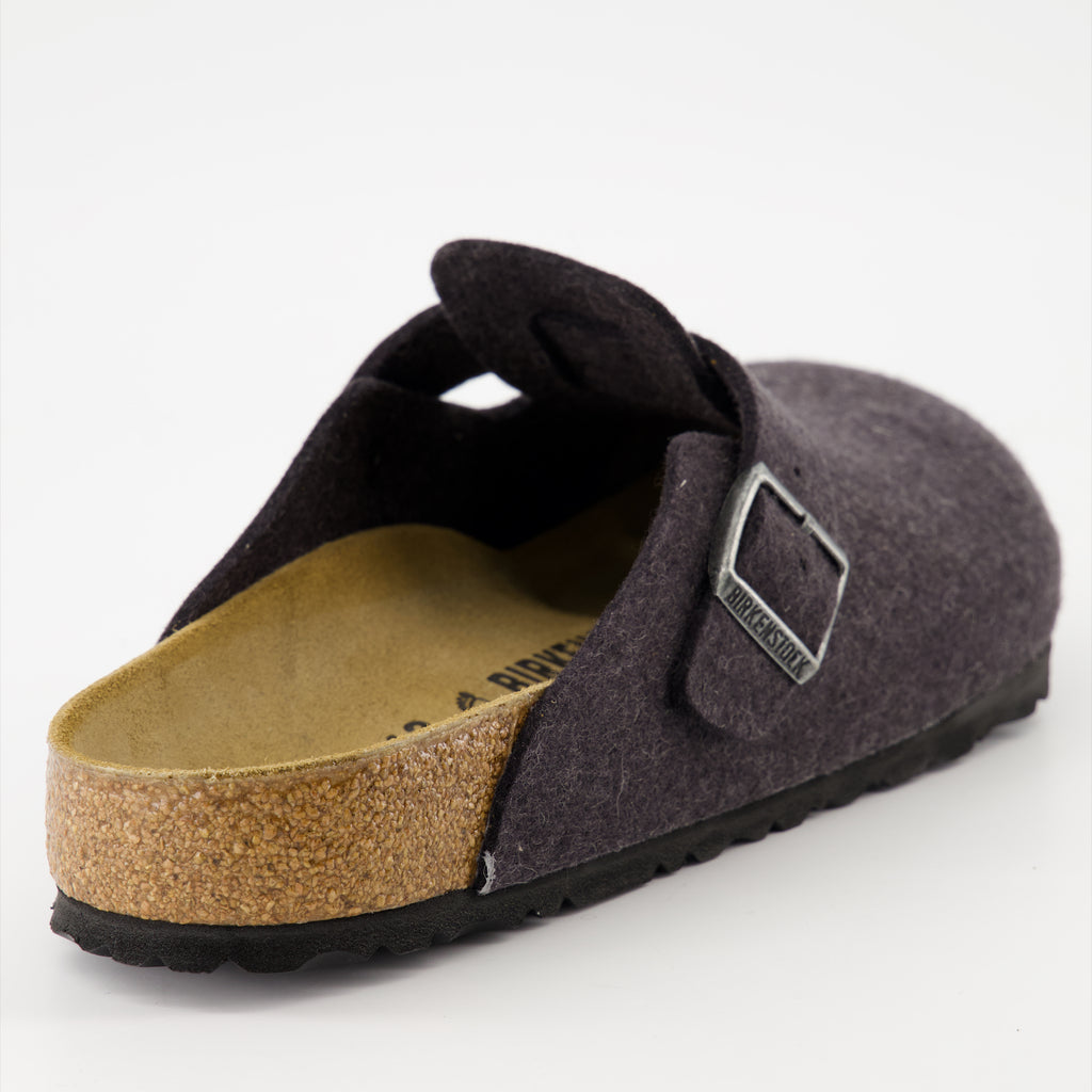 Scarpe aperte Mule Boston Birkenstock Grigio Homme
