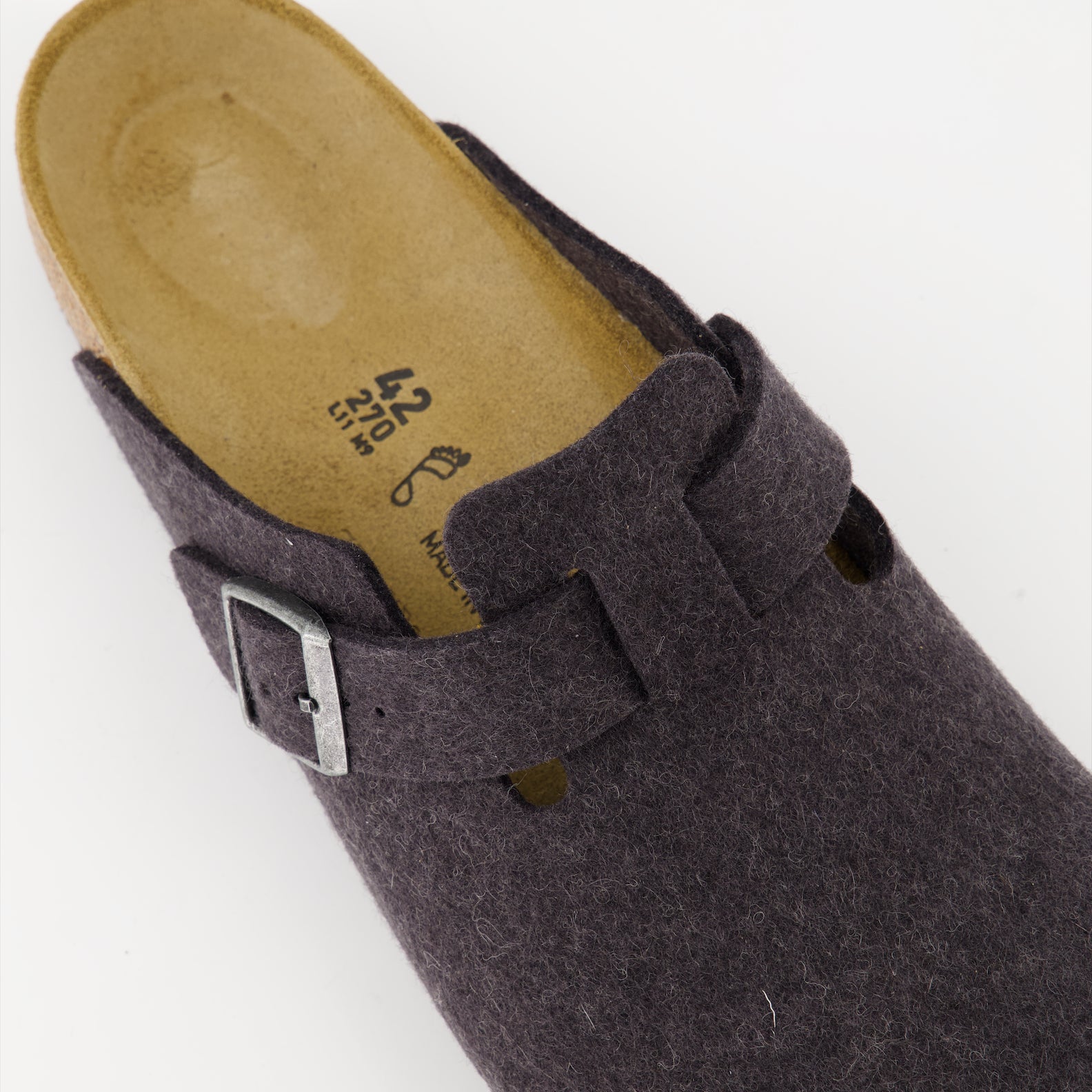 Scarpe aperte Mule Boston Birkenstock Grigio Homme