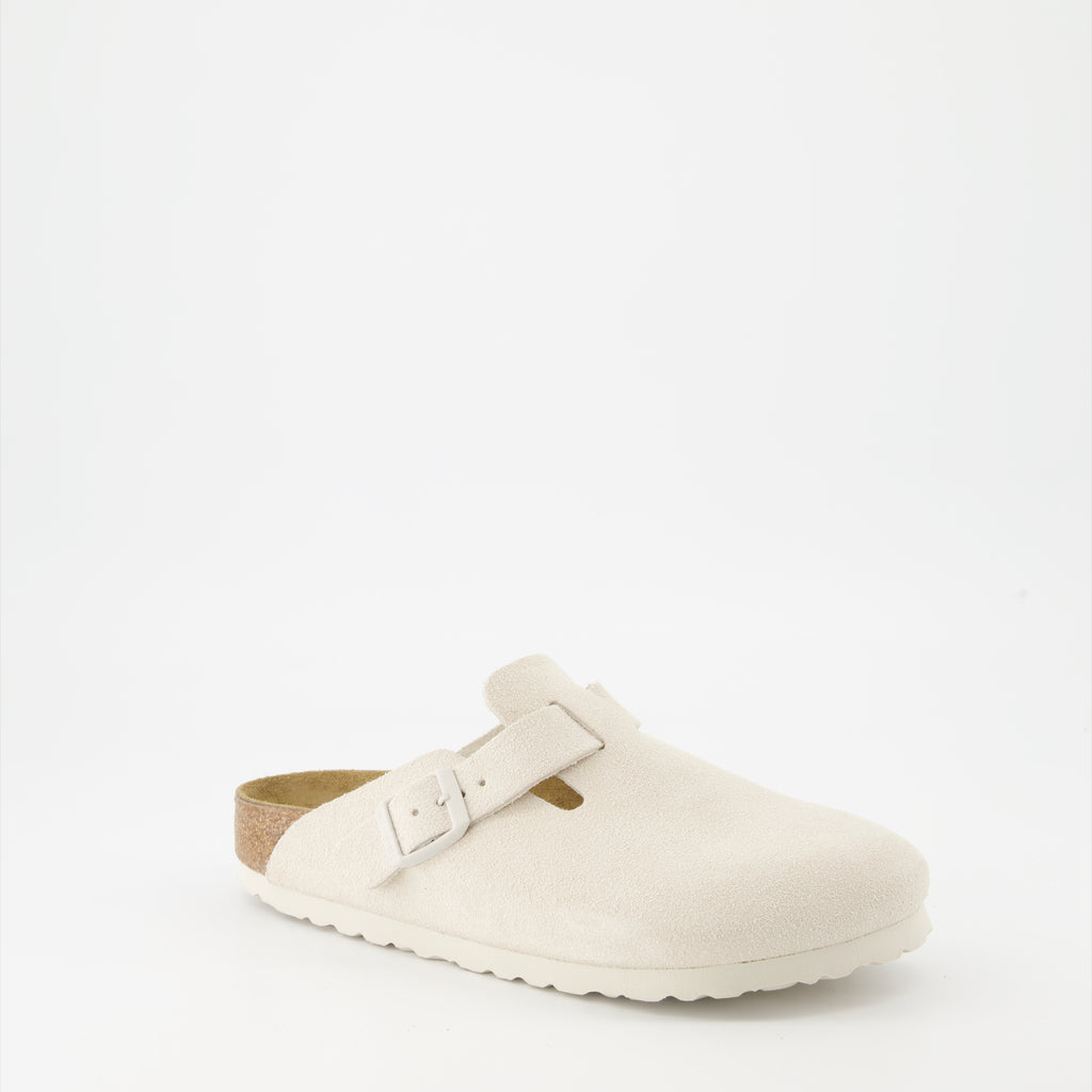 Open shoes Boston Mules Birkenstock White Women