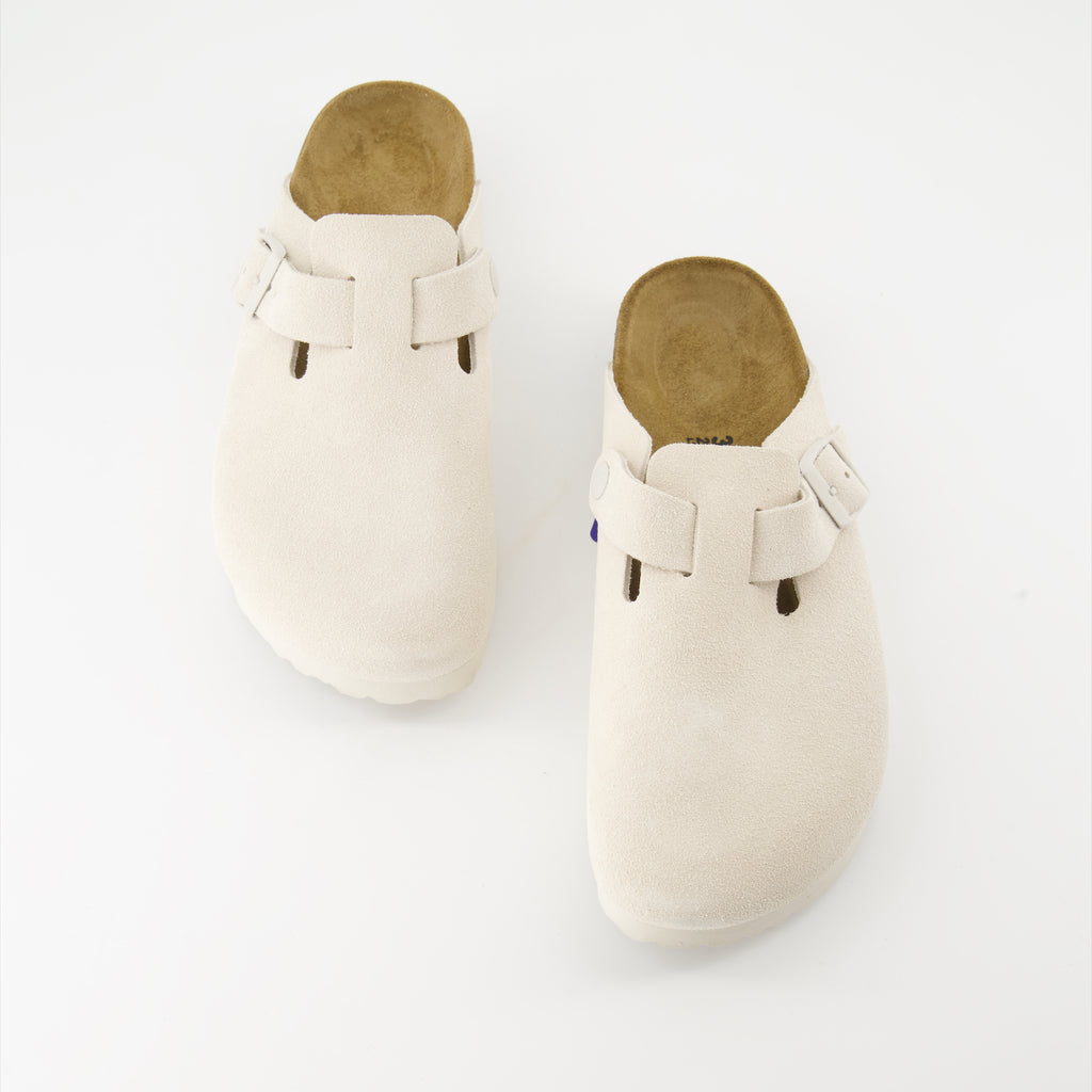 Open shoes Boston Mules Birkenstock White Women