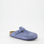 Chaussures ouvertes Mules Boston Birkenstock Bleu Femme