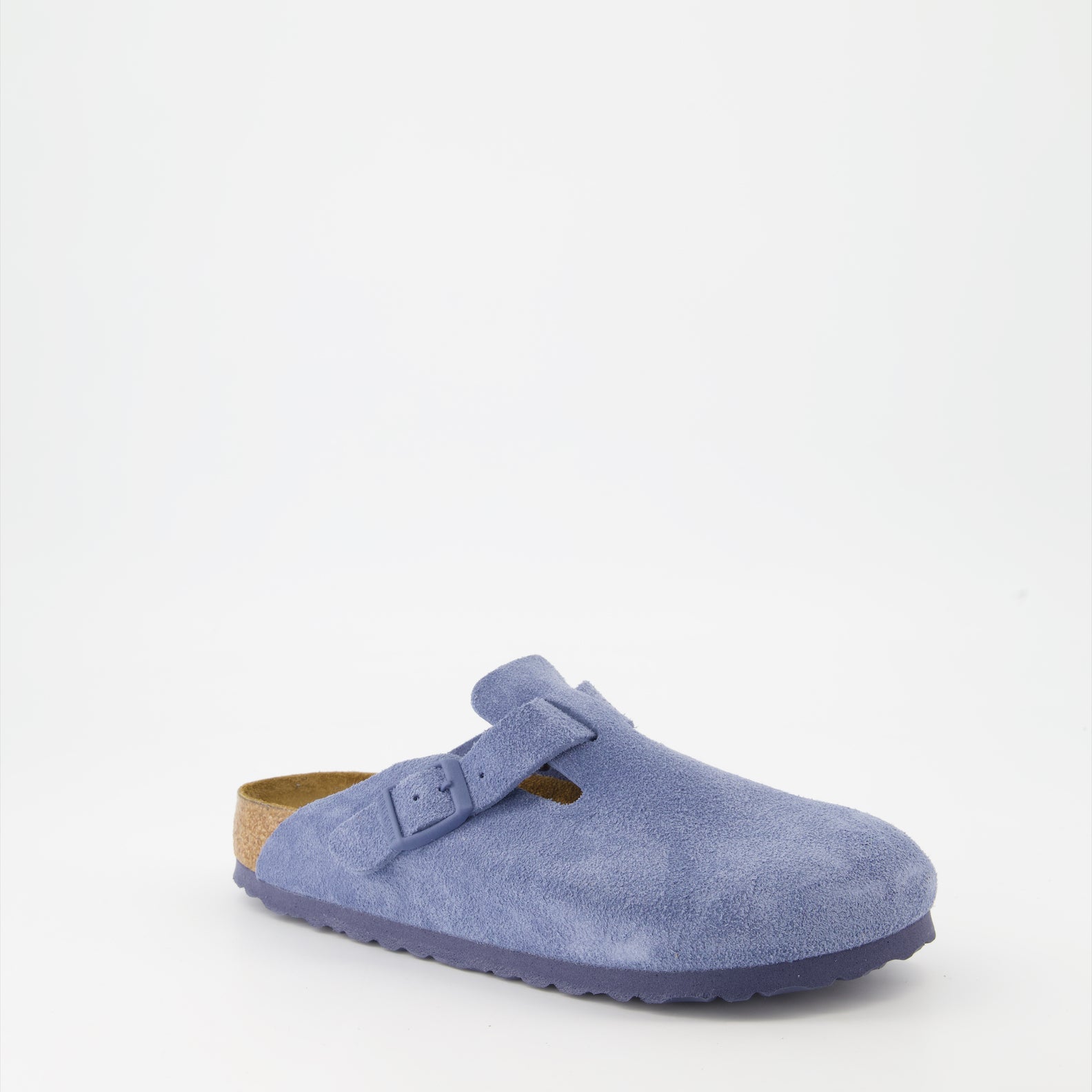 Chaussures ouvertes Mules Boston Birkenstock Bleu Femme