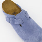 Chaussures ouvertes Mules Boston Birkenstock Bleu Femme