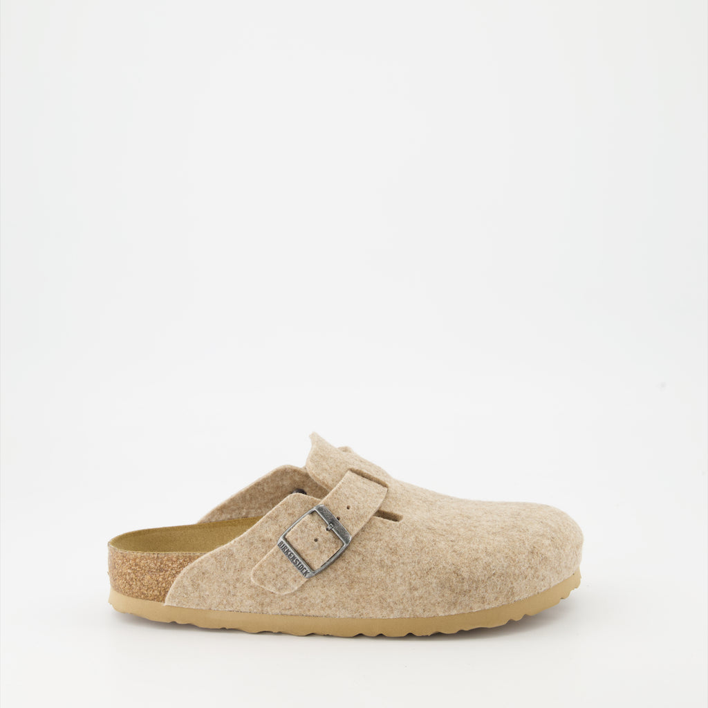 Offene schuhe Mules Boston Birkenstock Beige Femme