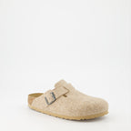 Offene schuhe Mules Boston Birkenstock Beige Femme