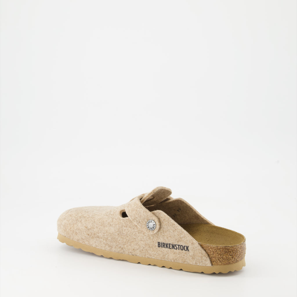 Offene schuhe Mules Boston Birkenstock Beige Femme