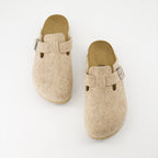 Offene schuhe Mules Boston Birkenstock Beige Femme