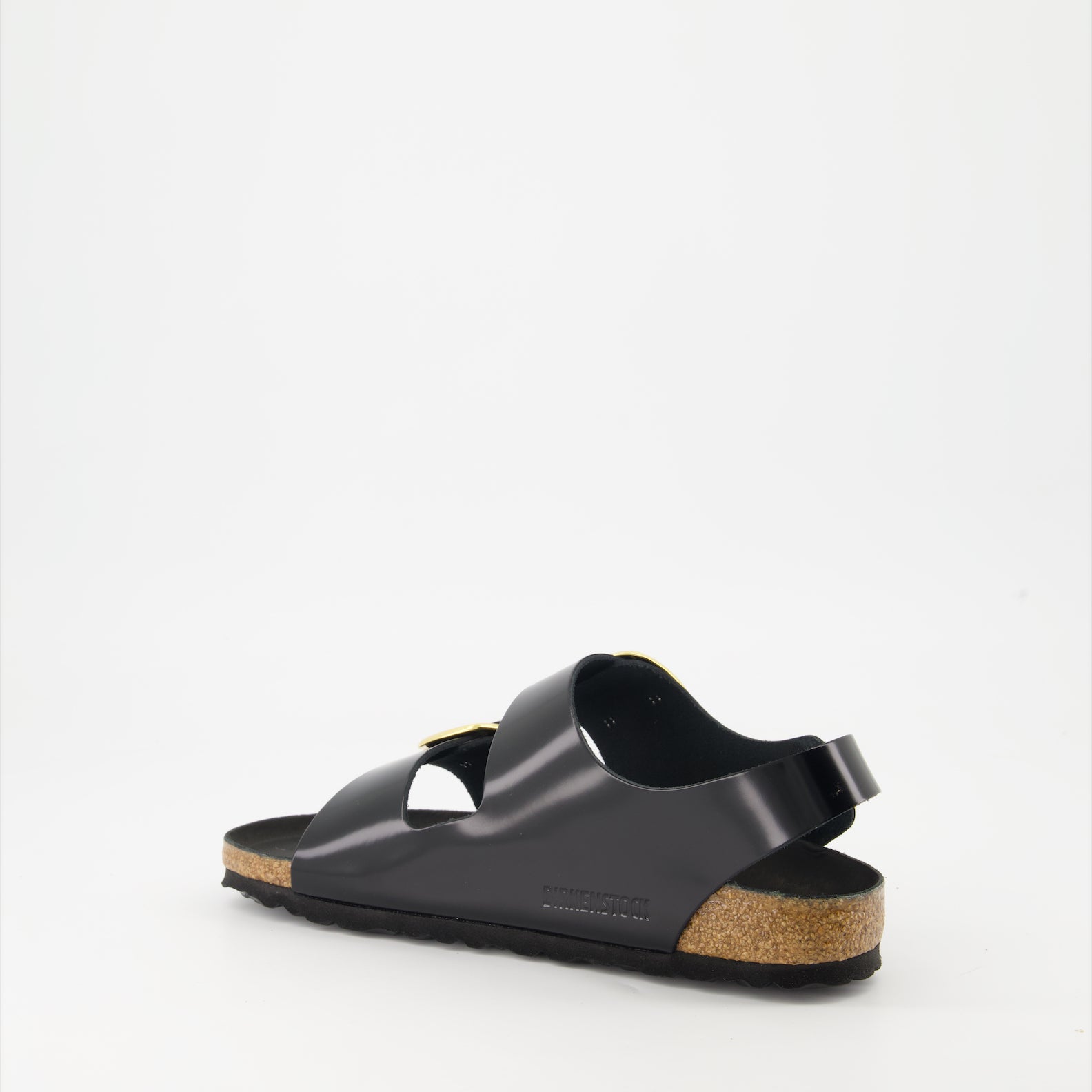 Chaussures ouvertes Sandales Milano Big Buckle Birkenstock Noir Femme