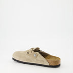 Open shoes Boston Mules Birkenstock Beige Women
