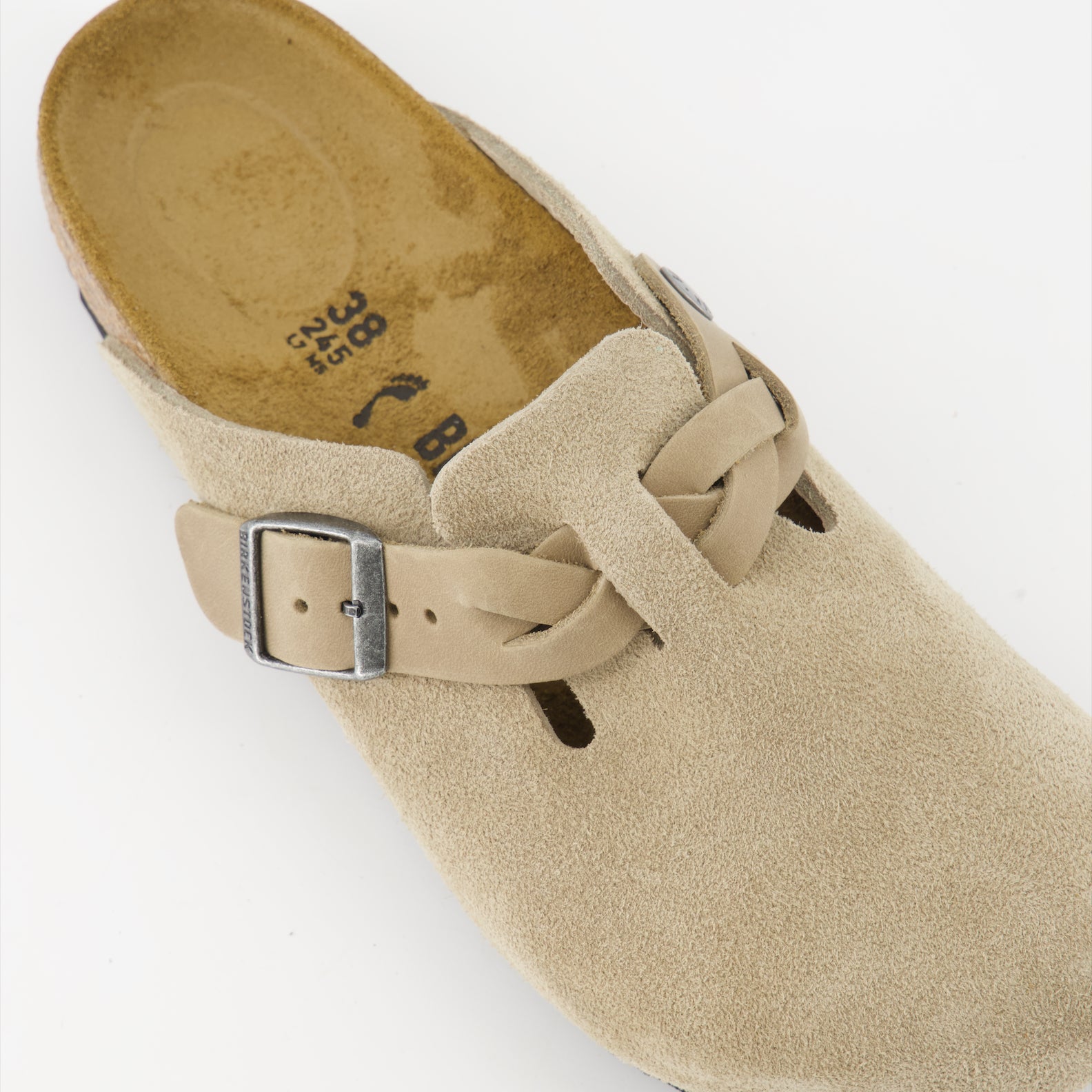 Open shoes Boston Mules Birkenstock Beige Women