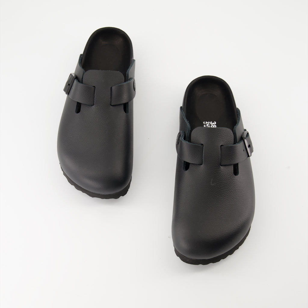 オープントゥシューズ ボストンミュール Birkenstock 黒 Femme