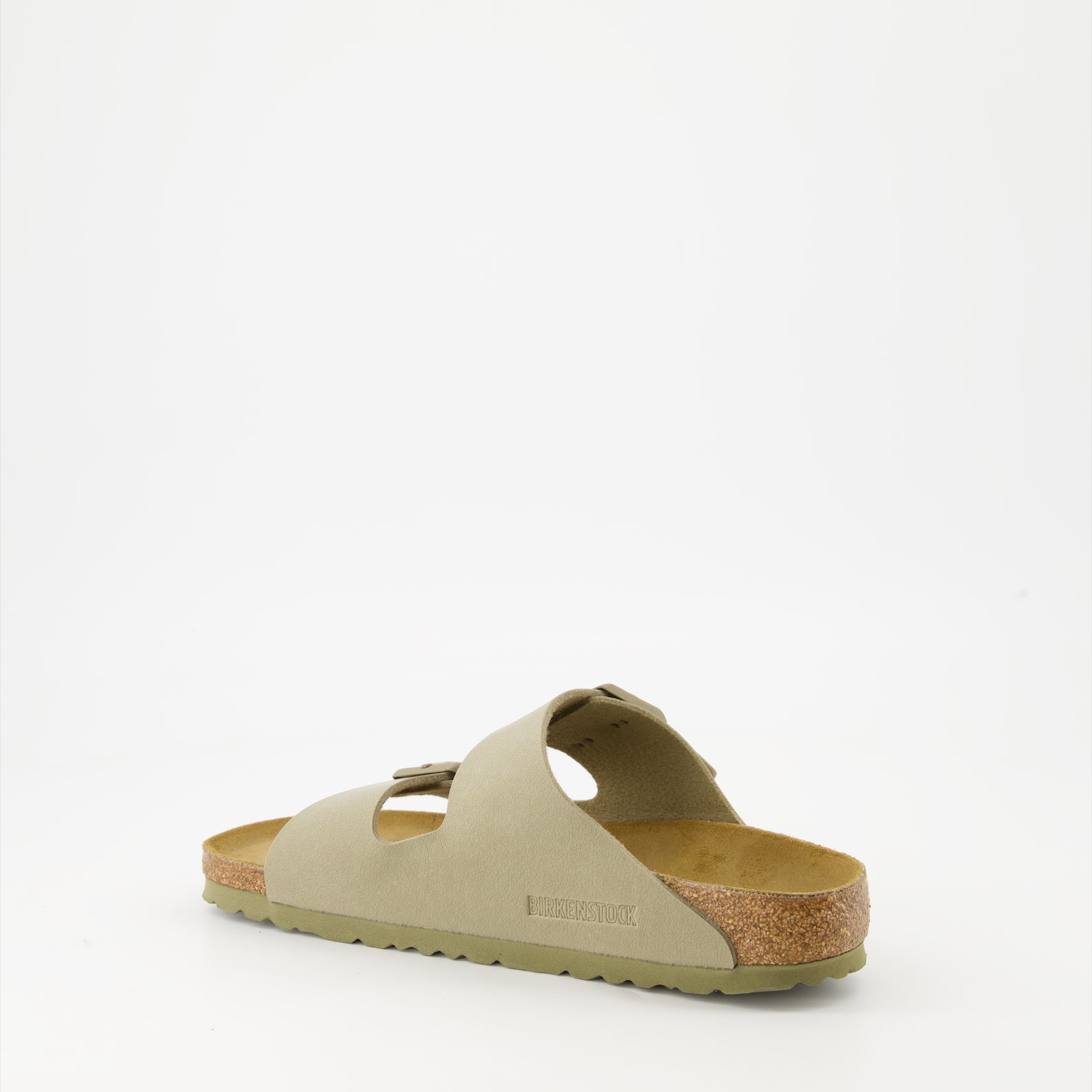 Scarpe aperte Claquettes Arizona Birko-Flor Birkenstock Cachi Femme