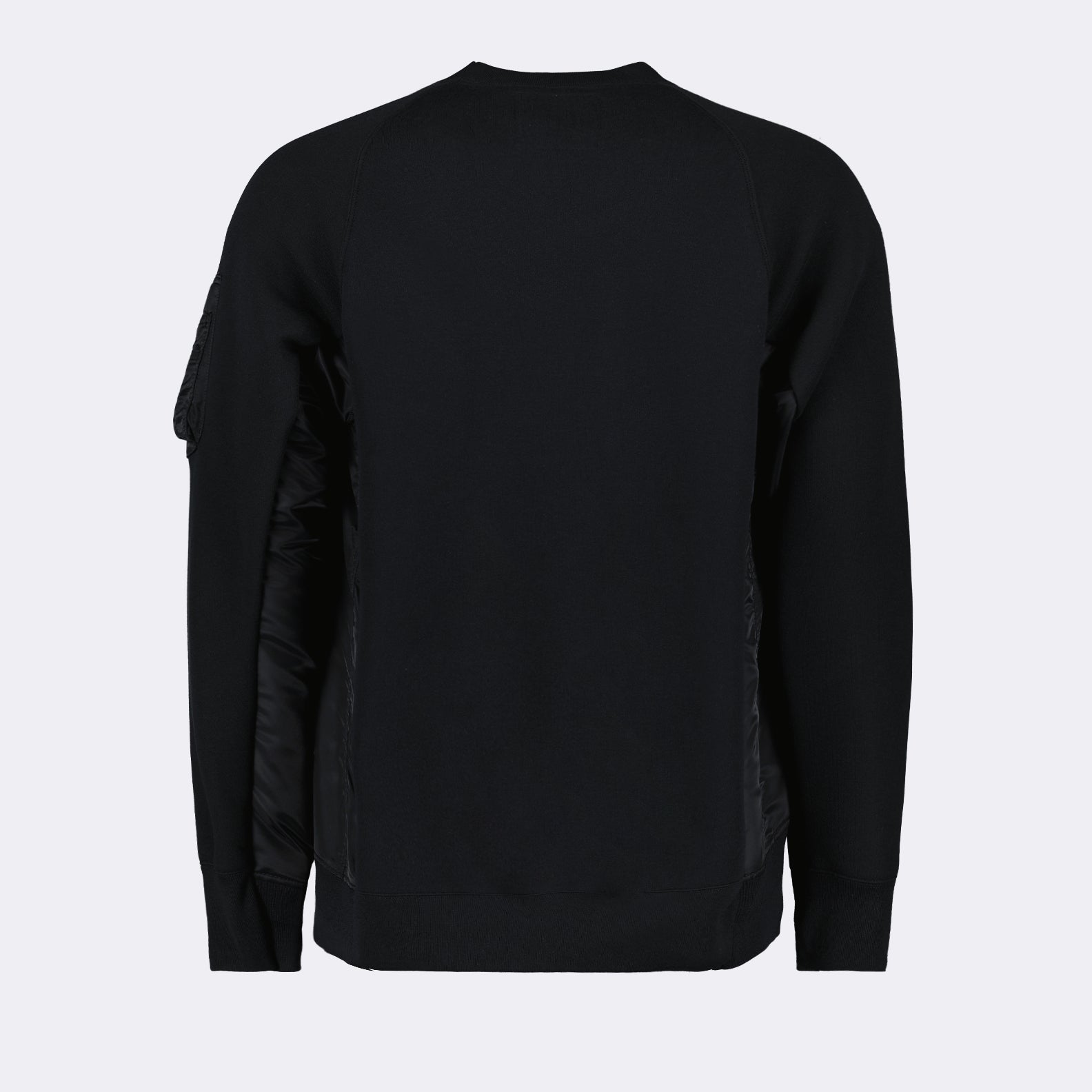 Knitwear Bi-material sweater Sacai Black Man