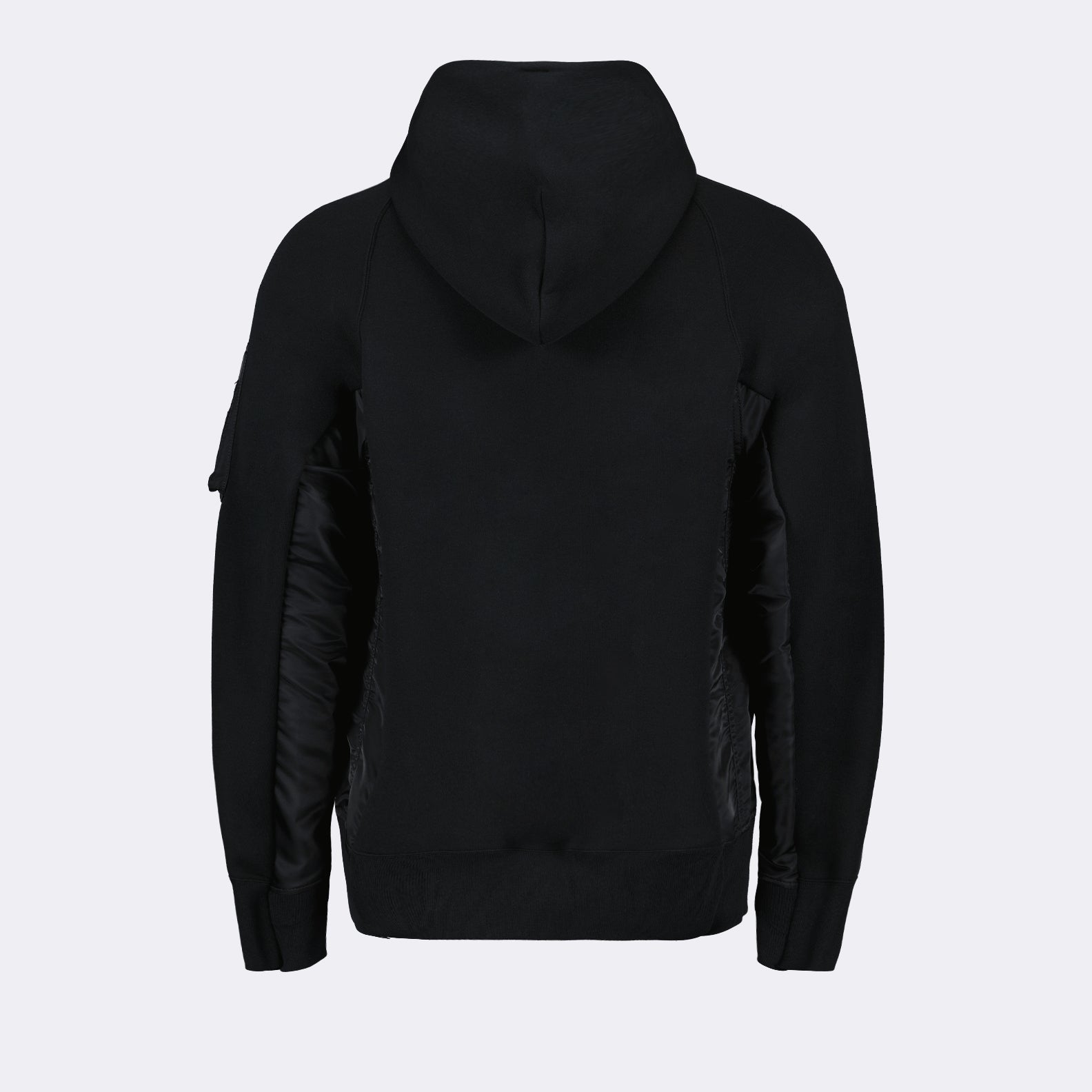 Sweatshirts Sweat zippé en nylon Sacai Noir Homme