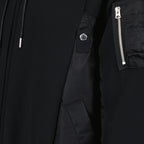 Sweatshirts Sweat zippé en nylon Sacai Noir Homme