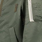 Vestes Bomber en sergé de nylon Sacai Kaki Homme