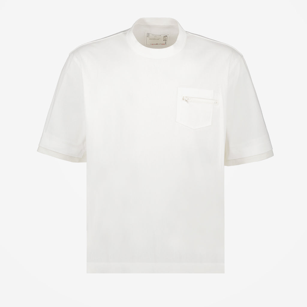 Camisetas T-shirt com Bolso Sacai Branco Homme