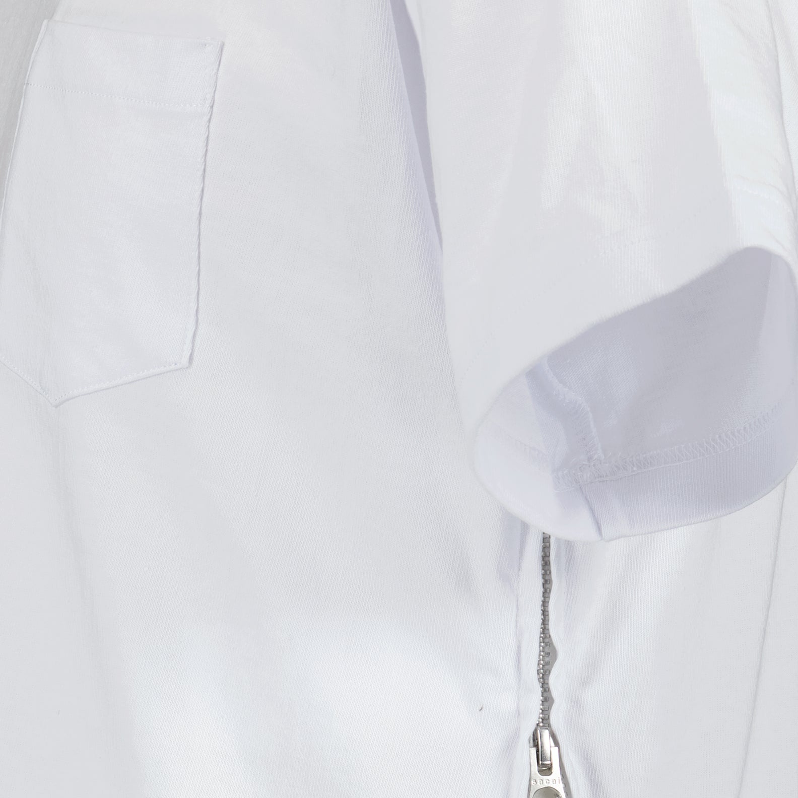 T-Shirts Zip T-Shirt Sacai Weiß Homme