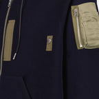 Jackets Zipped sweatshirt Sacai Dark blue Homme