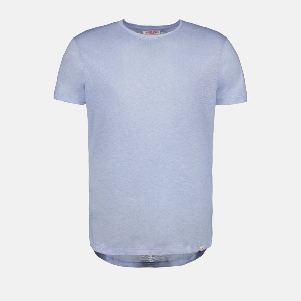 T-shirts T-shirt OB-T en lin Orlebar Brown Bleu Homme