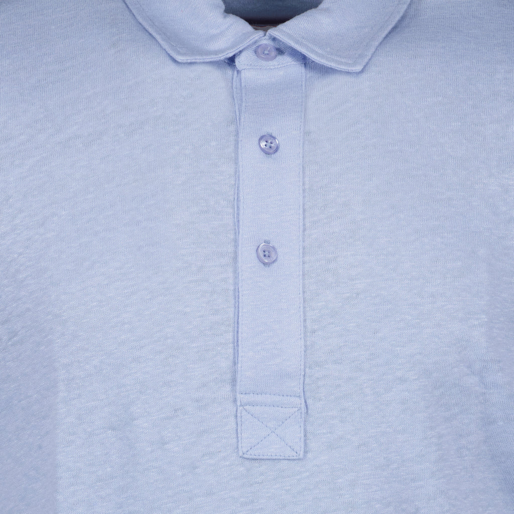 Polo shirts Sebastian Linen Polo Orlebar Brown Blue Men