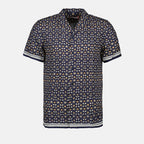 Hemden Chemise Hibbert Fiore Orlebar Brown Dunkelblau Homme