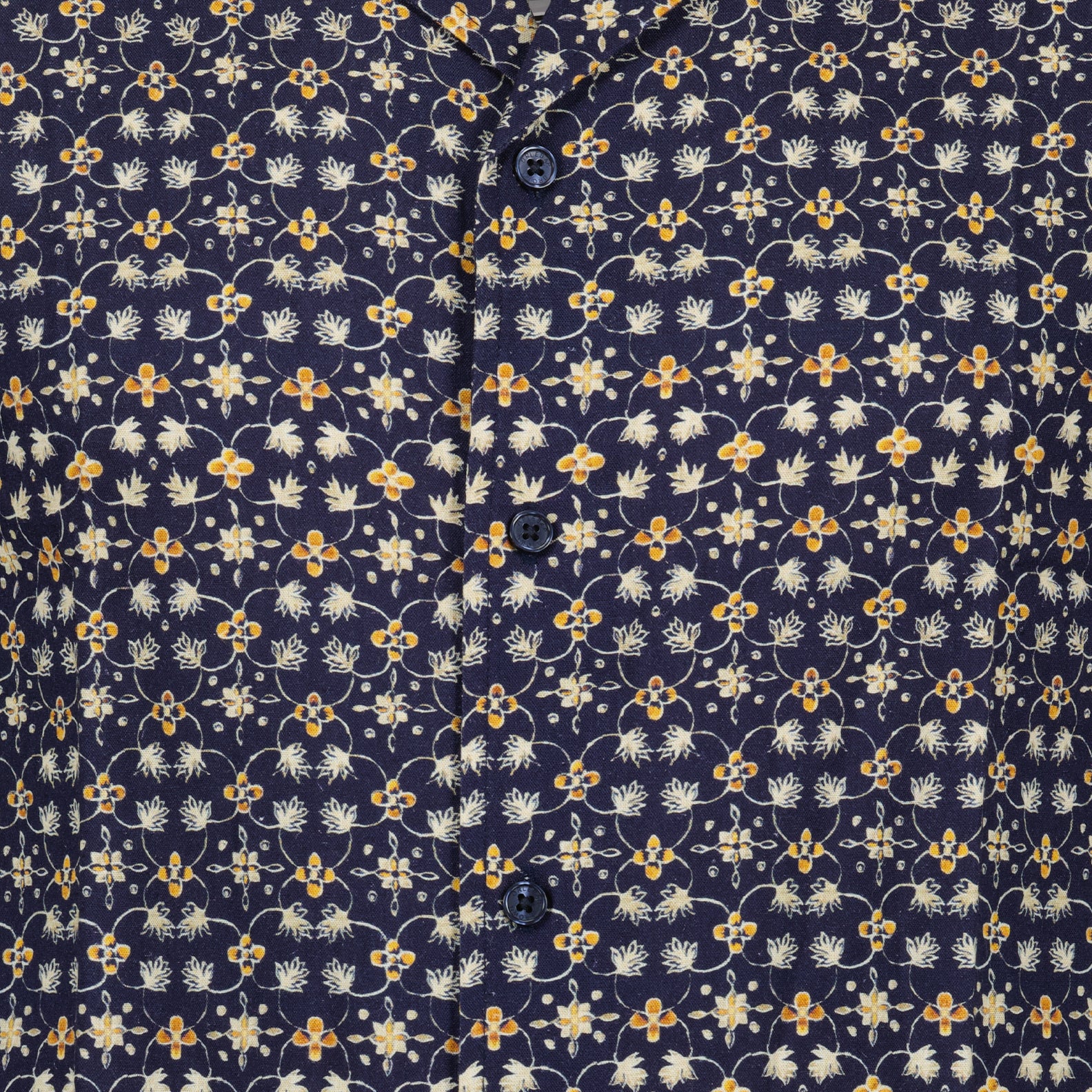 Hemden Chemise Hibbert Fiore Orlebar Brown Dunkelblau Homme