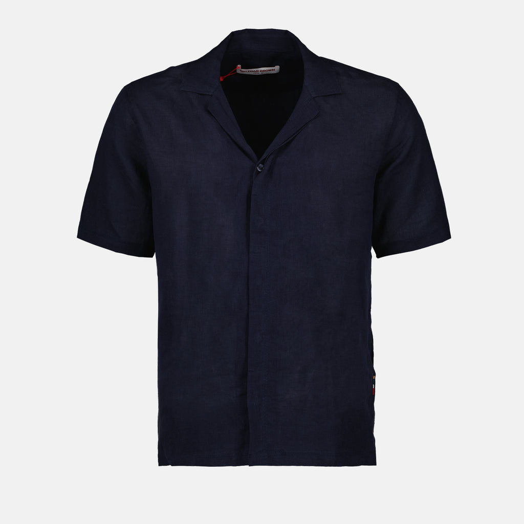 Shirts Maitan II Shirt Orlebar Brown Dark blue Man