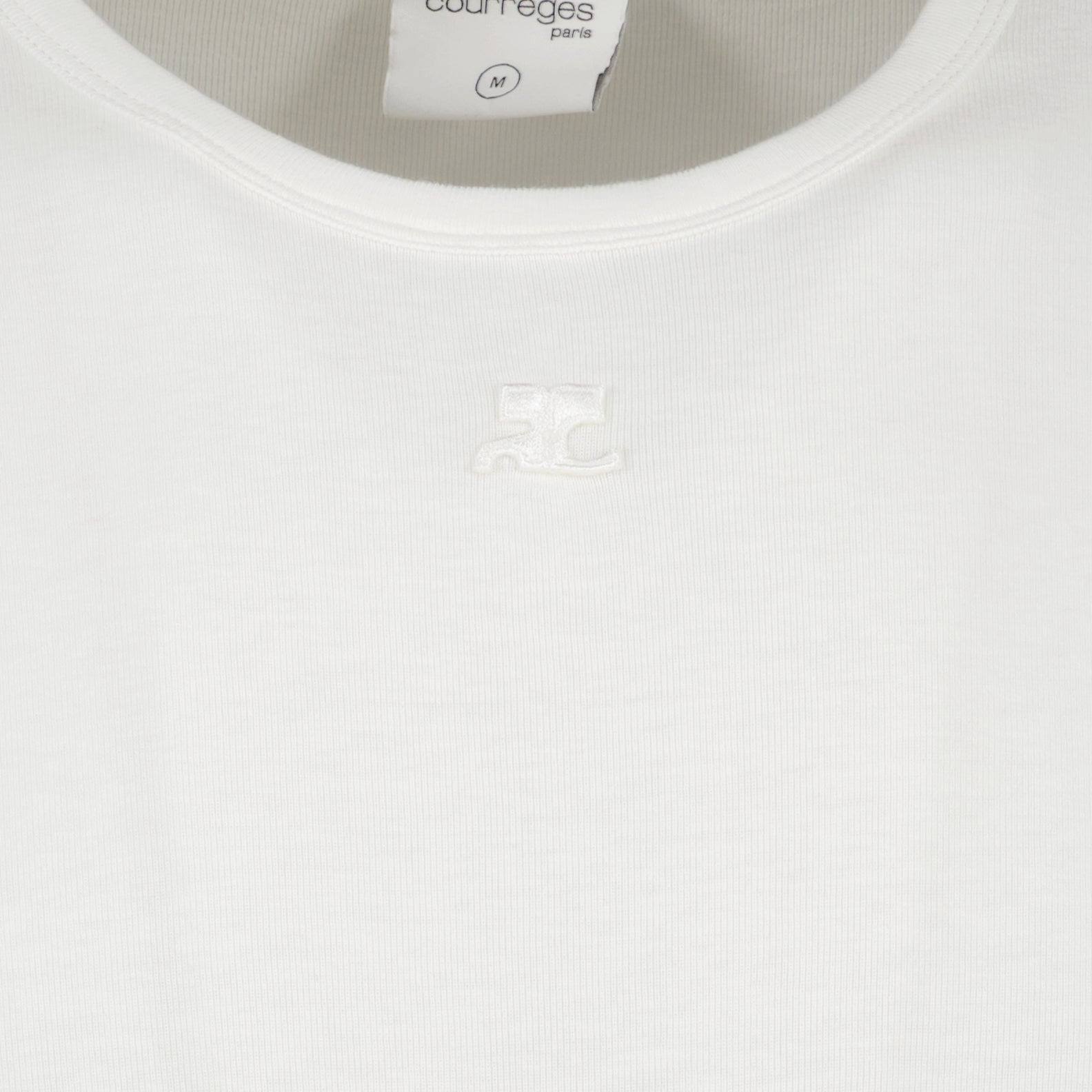 Camisetas T-shirt de Contraste Reedição Courrèges Branco Homme