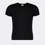 Tシャツ コントラスト Tシャツ リイシュー Courrèges 黒 男
