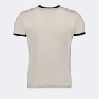 T-shirts T-shirt contraste Réédition Courrèges Beige Homme