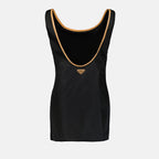 Kleider Mini robe en Re-Nylon Prada Schwarz Femme