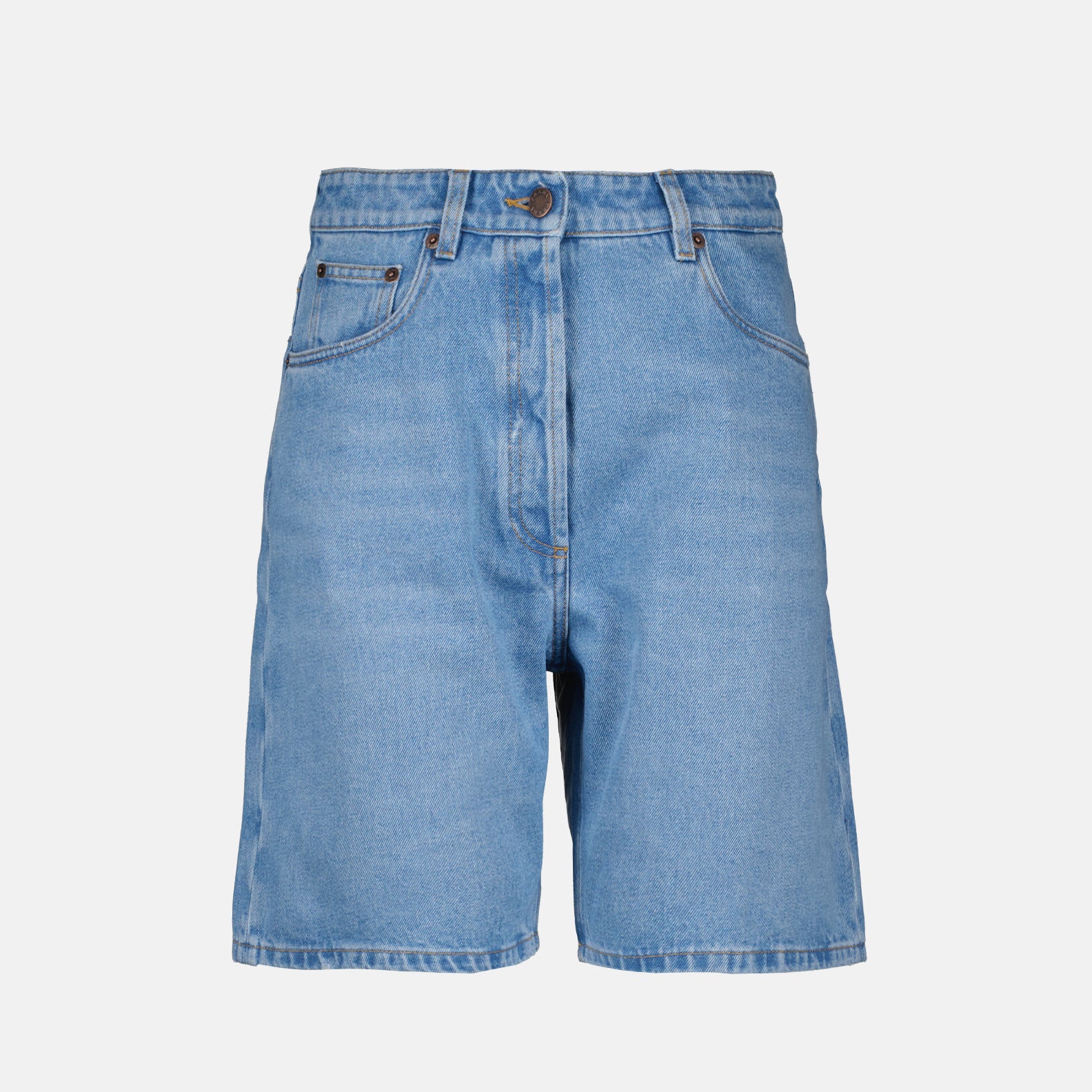 Shorts Short en denim Prada Azul Femme