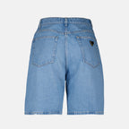 Shorts Short en denim Prada Azul Femme