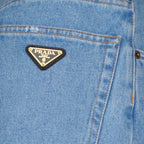 Shorts Short en denim Prada Azul Femme