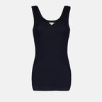 Tops Jersey tank top Prada Dark blue Women